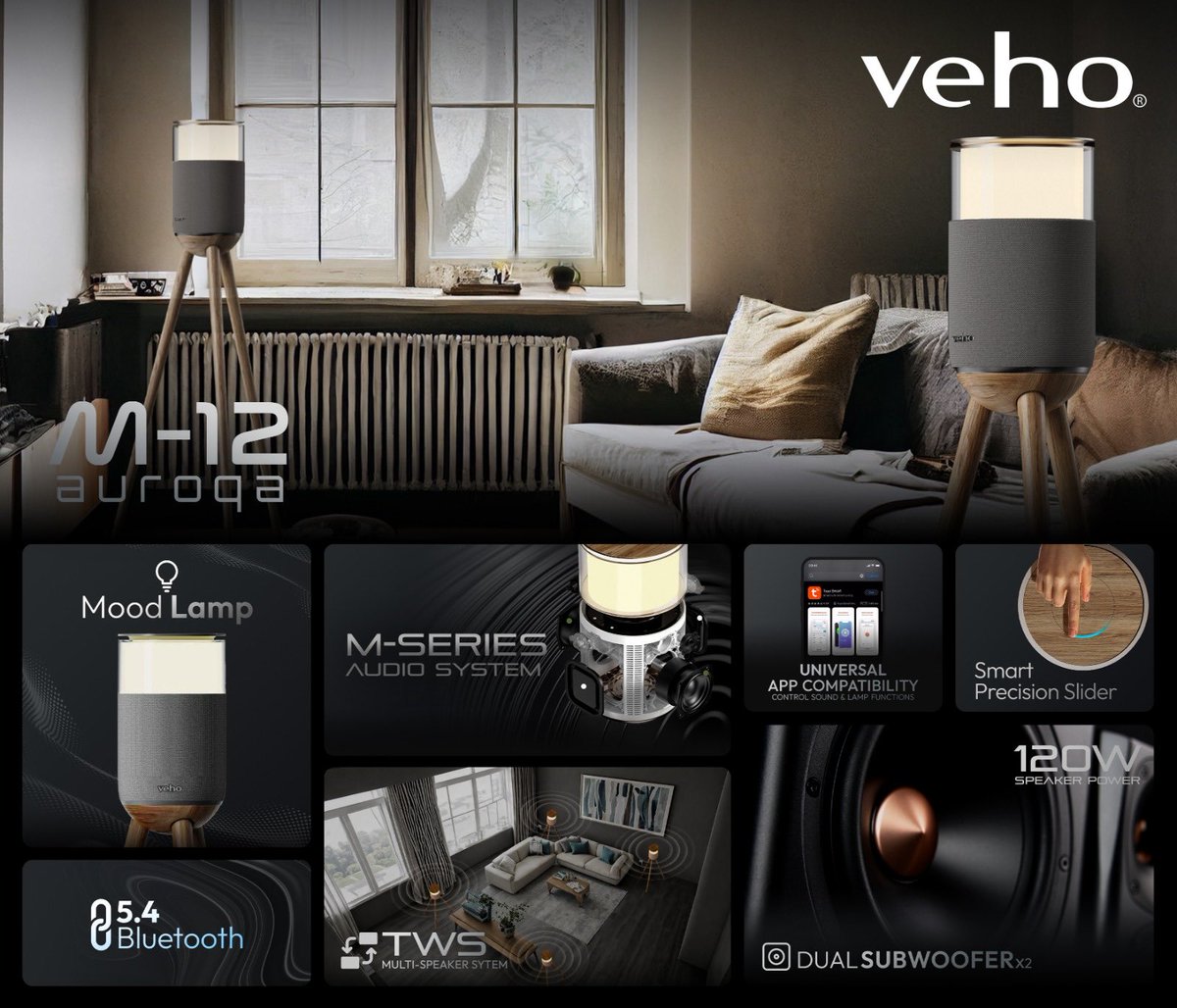 steve_veho's tweet photo. Excited for the launch of this one. The all new @Veho M-12 Auroqa multi-link wireless speaker system
#Veho #PassionForExcellence https://t.co/dreiQdSCdS