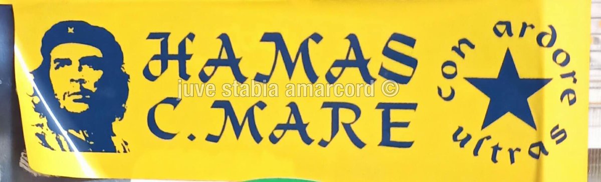 ultras_antifaa's tweet image. #Italy —  Juve Stabia once had an ultras group called “HAMAS C. MARE” in their stands. The group was founded in 1996 and was later also known as HCJS (Hamas Castellammare Juve Stabia).

Based in Castellammare di Stabia, the group was one of the notable presences in the club’s