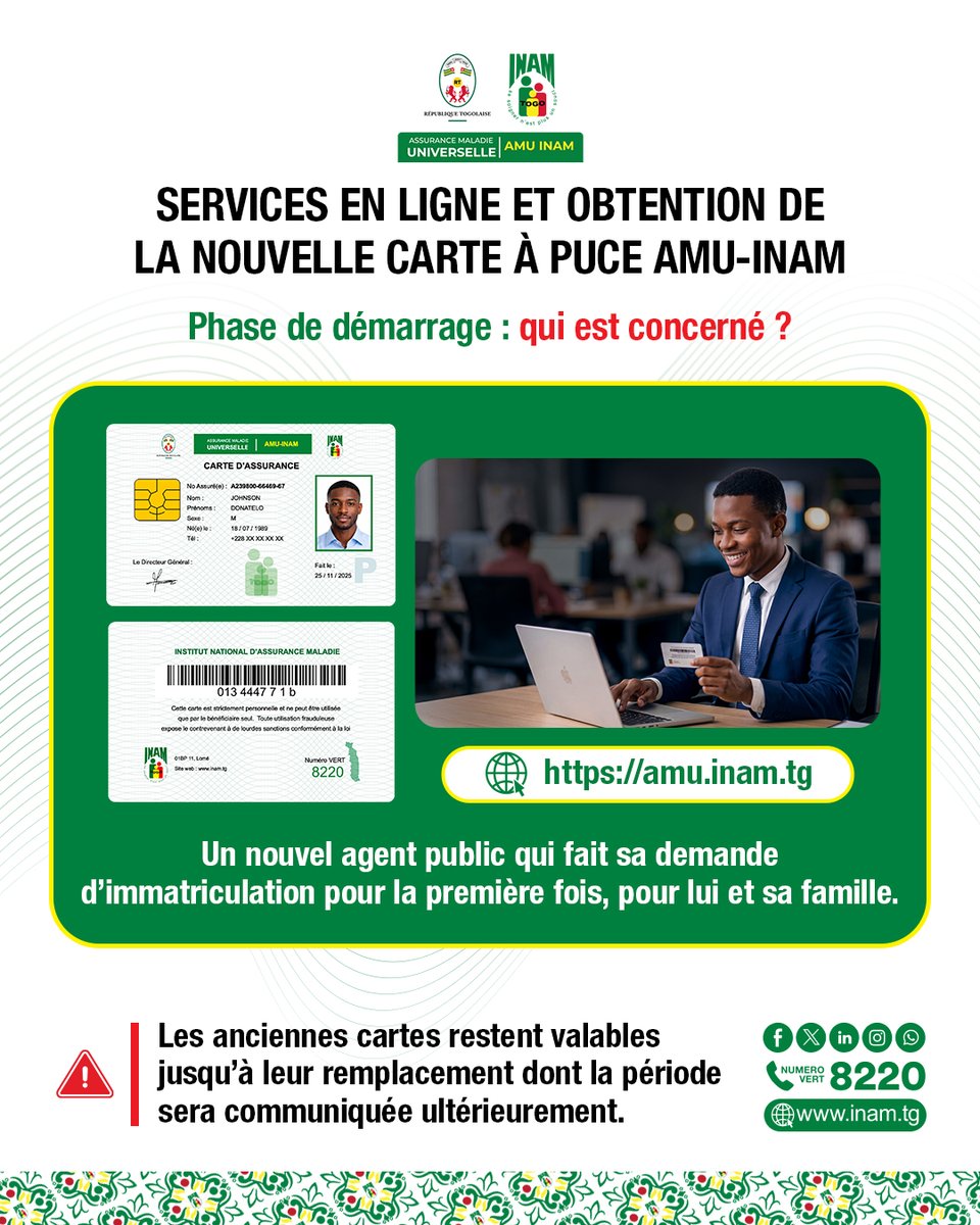 Institut National d'Assurance Maladie (INAM Togo) tweet media