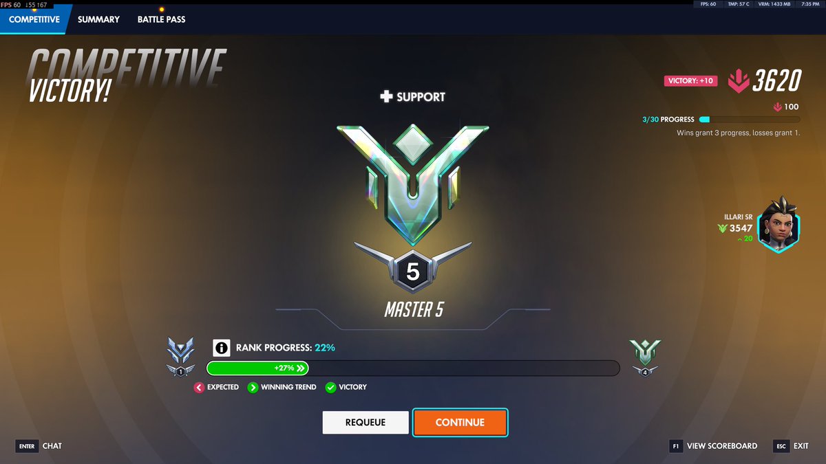 Dioarrd's tweet photo. I can’t believe I’m back playing Overwatch and did better than before for some reason https://t.co/pC97Lg8uAN