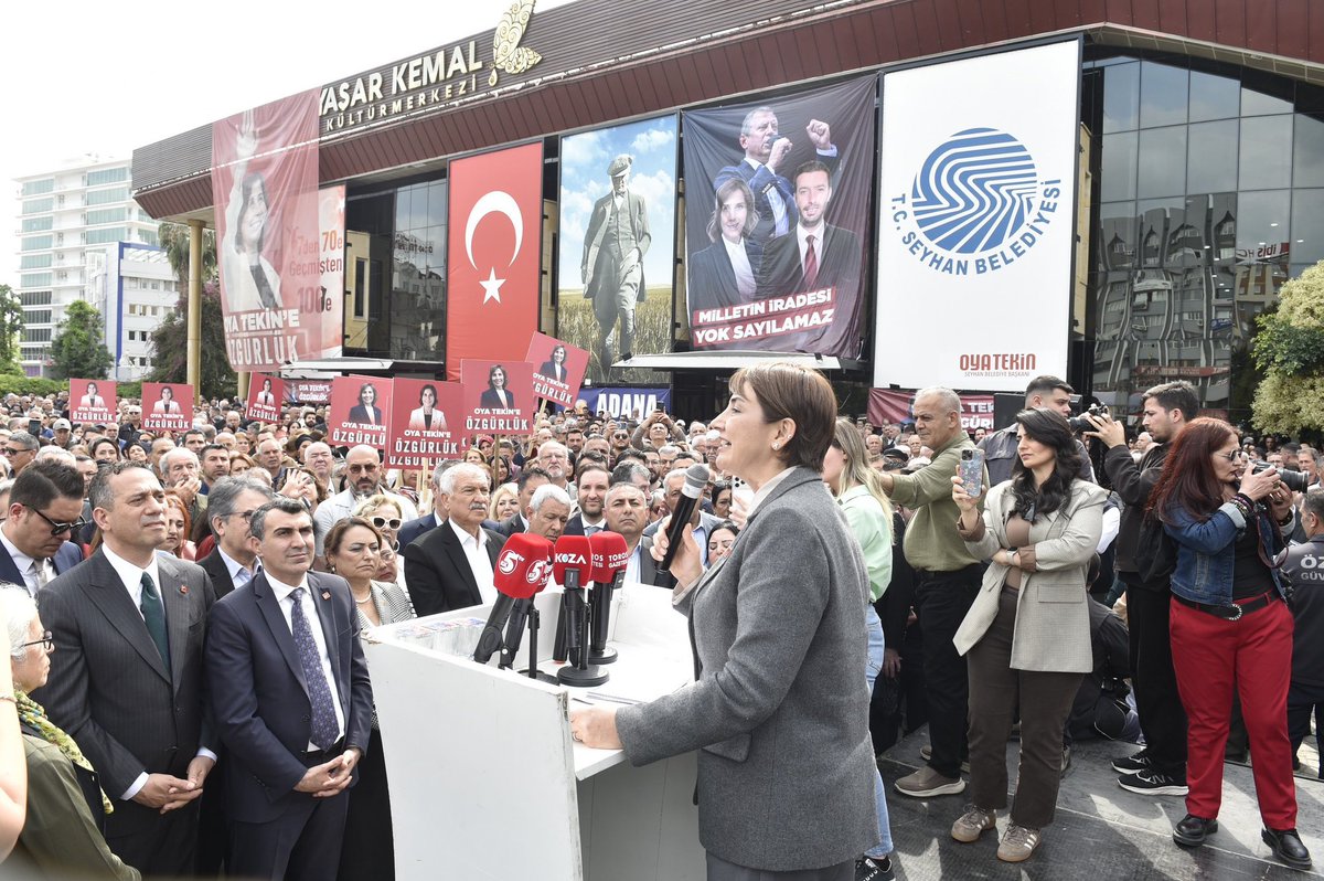 chpseyhangenc01's tweet photo. Seyhan İlçe Örgütü olarak düzenlediğimiz “Oya Tekin’e özgürlük, herkes için adalet” mitinginde bir araya gelerek sesimizi yükselttik. https://t.co/jEYuEiYWSH