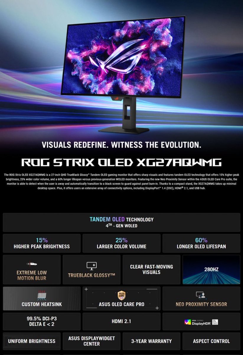 Raven_1100's tweet photo. @A_A_L_T_ السلام عليكم ياعبدالاله وش افضل ستاند لشاشة Asus ROG Strix XG27AQWMG ؟ ابغاه يكون لشاشتين مو بس شاشة وحده ( نوع الشاشة الثانية اذا يفرق LEGION IPS 27in) https://t.co/jyWsvOf82k