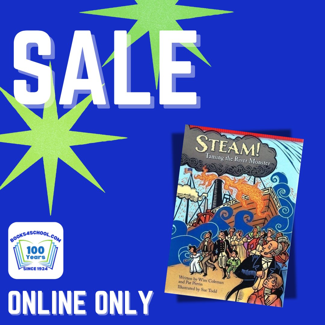 ibooks4school's tweet image. Is that... a fire-breathing MONSTER in the Hudson River?!

Phew, it's only a steamboat! Read along as the citizens of 1807 New York witness a steamboat in action for the first time: tinyurl.com/3dz4r8fr #nonfiction #sale #shopsmall