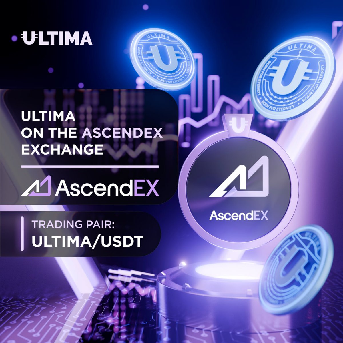 ProfitTrading19's tweet image. 💰 #ULTIMA HAS BEEN LISTED ON THE ASCENDEX CRYPTO EXCHANGE

🔹 #AscendEX is a global crypto platform offering spot, margin, and futures trading.

 According to #CoinMarketCap, the exchange’s 24-hour spot trading volume exceeds $1.5 billion.

ascendex.com/ru/cashtrade-s…