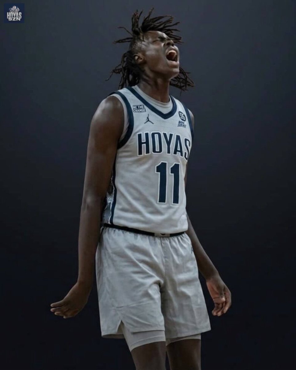 hoyasszn's tweet photo. BREAKING: Charleston transfer Chol Machot has committed to Georgetown.

The 7’0 Center averaged 9 PTS, 5.5 REB, 2.5 BLKS in 20 mins a game this past season for the Cougars. Was the CAA DPOY. https://t.co/FLhbIPSaAd
