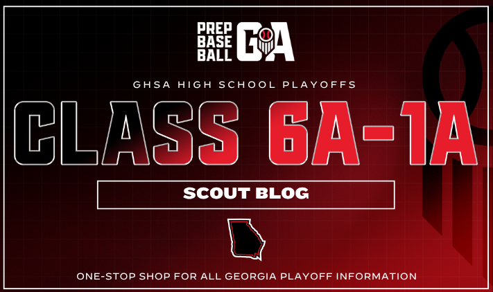 PrepBaseballGA's tweet photo. 𝐆𝐞𝐨𝐫𝐠𝐢𝐚 𝐒𝐜𝐨𝐮𝐭 𝐁𝐥𝐨𝐠: 𝐑𝐨𝐮𝐧𝐝 𝐨𝐟 𝟑𝟐 (𝐏𝐁 +) 📔

The playoffs are here and we were out to catch some 4A action to kick things off. 

Notes + videos 25 players from Wednesday/Thursday

🔗  https://t.co/YtLMYJg07l https://t.co/7uKizRkpMA