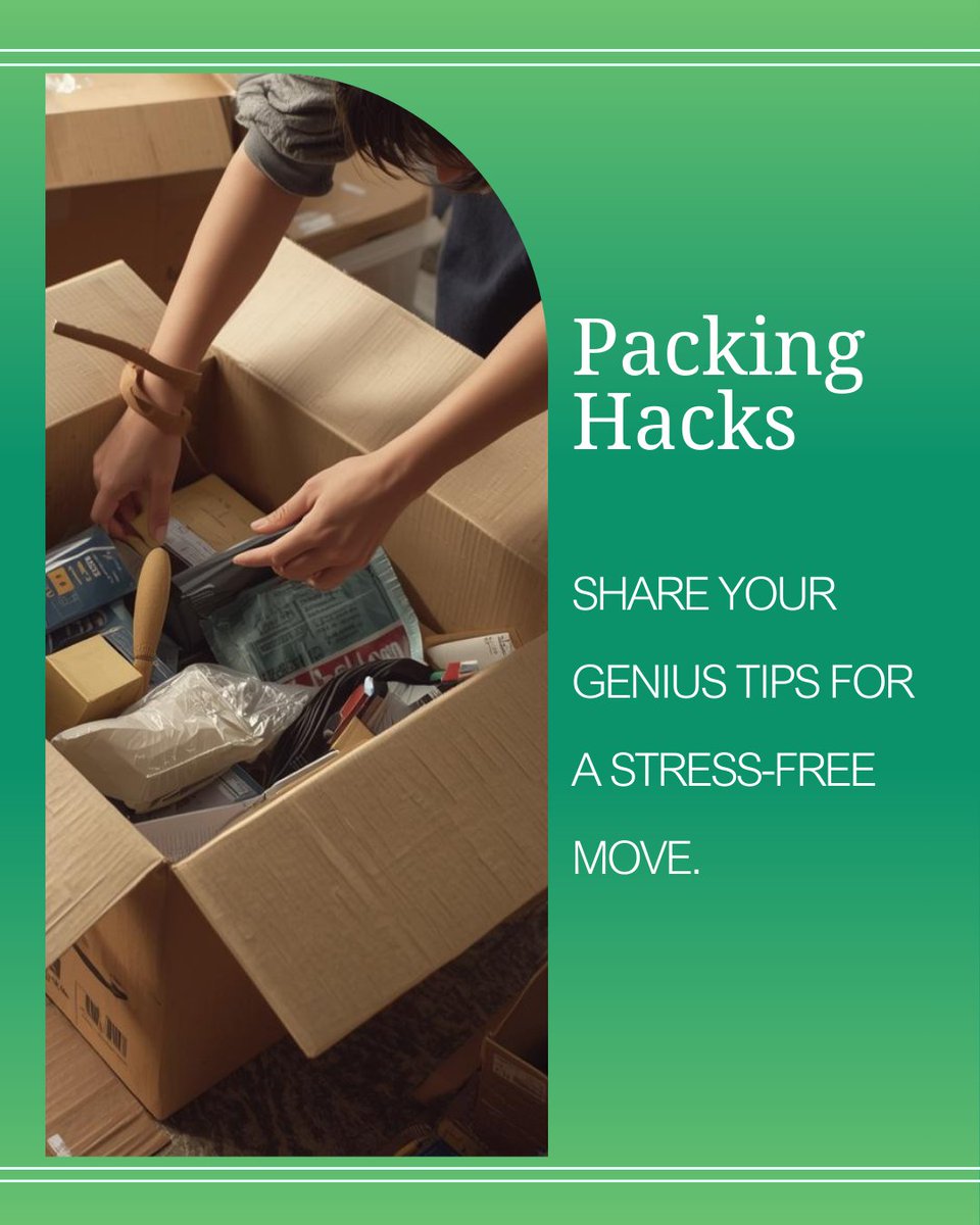 HedyEcho's tweet image. Got any moving experience under your belt?

What packing tips have saved you the most time and stress?

Share them below!

#MovingDay #PackingHacks #LifeTips