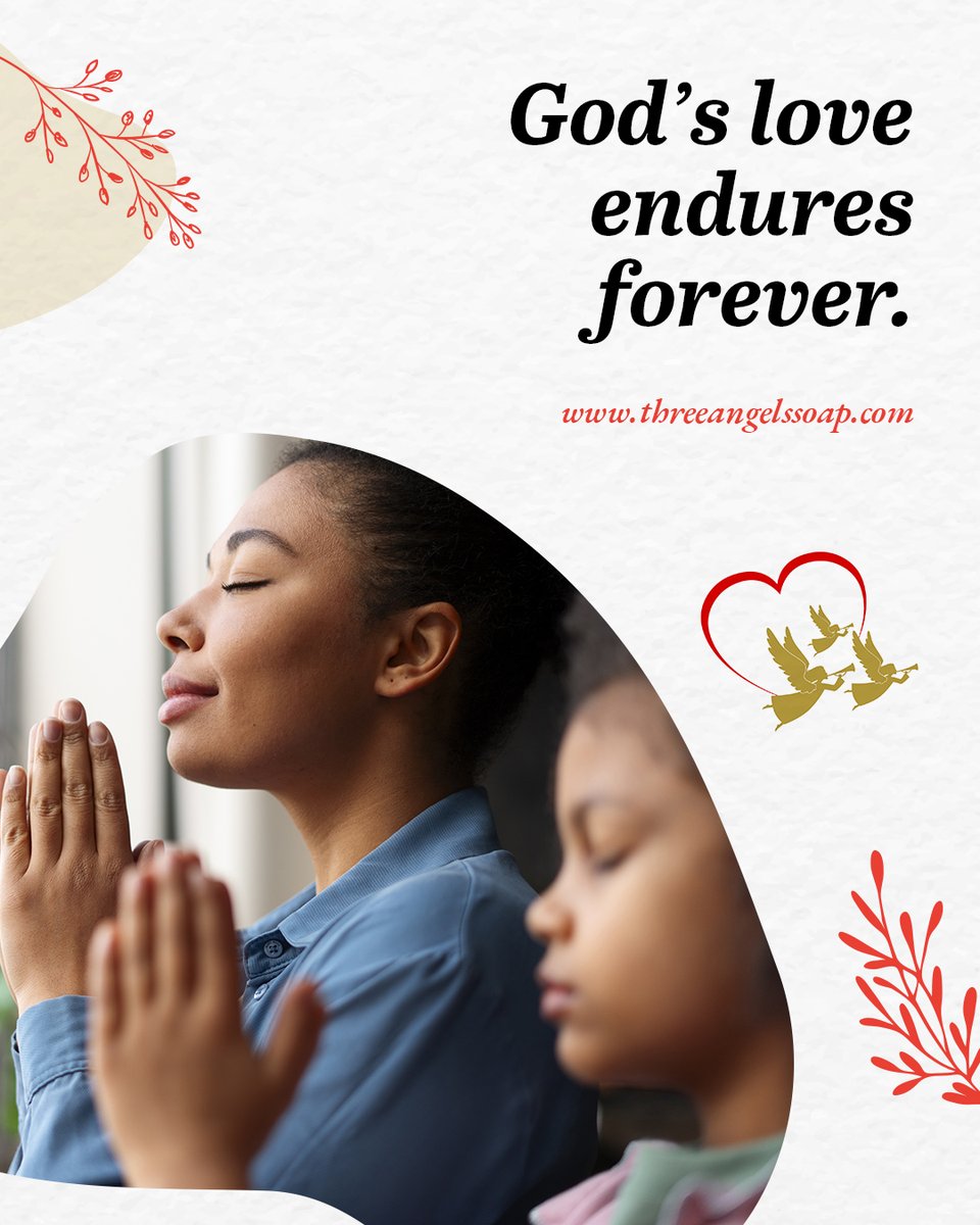 threeangelssoap's tweet image. ✝️ Happy Sabbath blessings.
“Give thanks to the Lord, for he is good! His faithful love endures forever.” – Psalms 107:1 (NLT).

👉 Take time today to thank God for His goodness.

Go to page for more info:🌐 threeangelssoap.com

#SabbathBlessings #GiveThanks #ThreeAngelsSoap