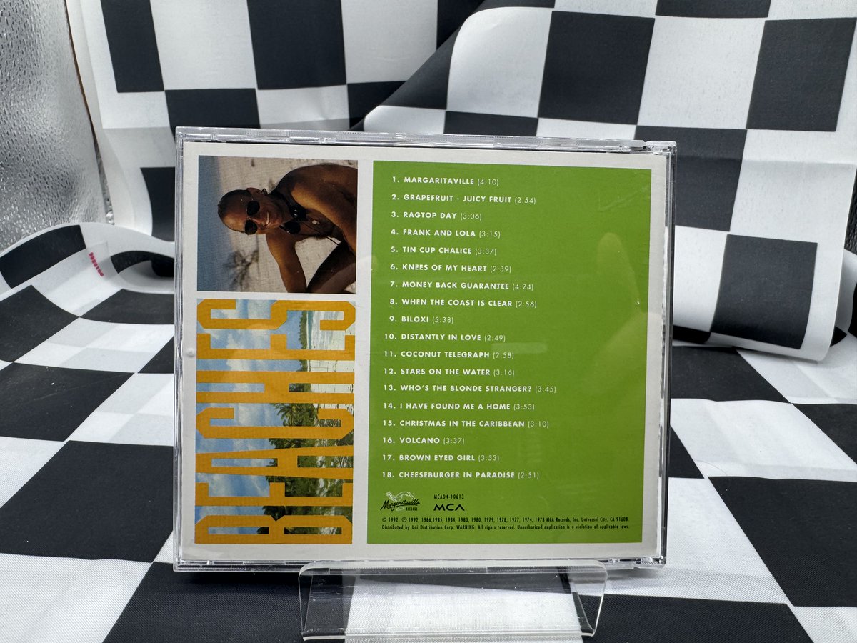 WilliamJGraham's tweet image. Check out Jimmy Buffett - Beaches CD 1992 MCA Records Classic Rock Margaritaville ebay.us/m/XElnZT #eBay via @eBay 
The Jimmy Buffett "Beaches" CD, released in 1992 under MCA Records, is a classic rock album featuring hit songs like "Margaritaville." This compilation album