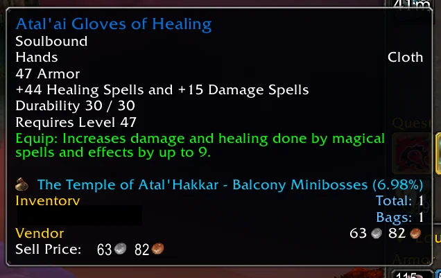 WarcraftMeme's tweet image. 53 healing power at level 47? How OP is this? #warcraft
