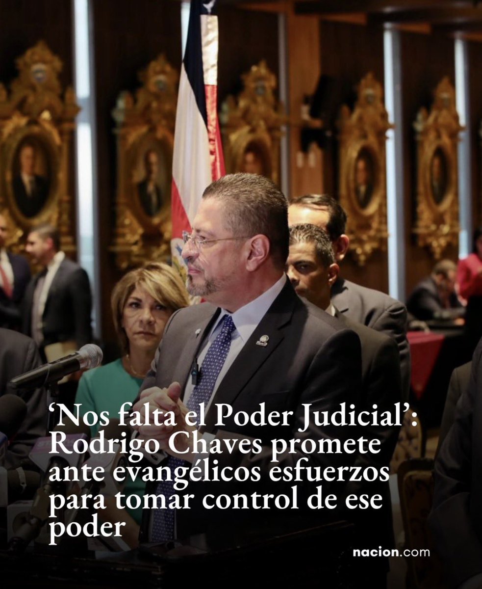 Cooptar los tres poderes del Estado es el tipo de cosas que harían los talibanes, por ejemplo.