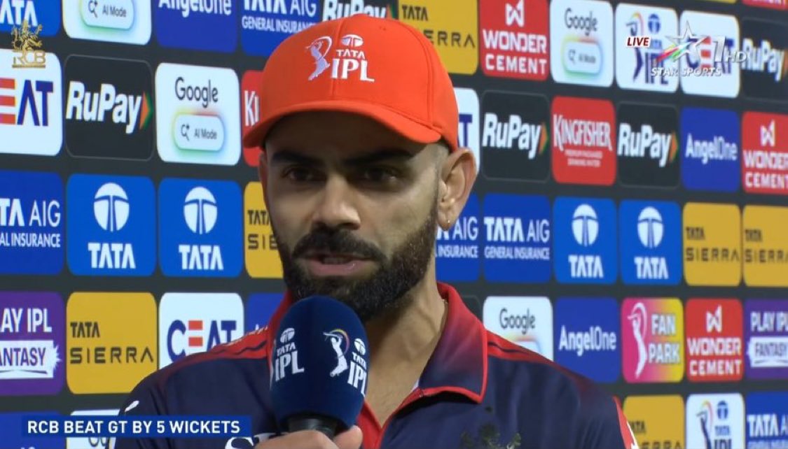 prasaanth_07's tweet image. Virat Kohli said, “hopefully we can come back in the latter stage of this tournament to Chinnaswamy Stadium and entertain them”.
#RCBvsGT #Virat #Kohli #ViratKohli