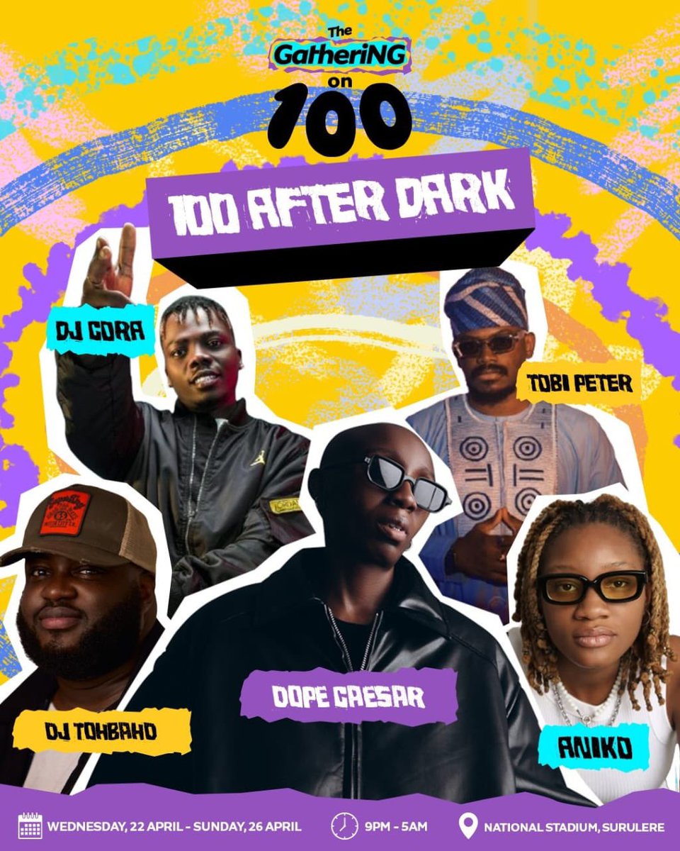 The Gathering didn’t come to play this season, i mean just look at  this line up! I’m active 🤯🔥

If you miss am, you don jonse! Register here to catch the fun  gatheringng.com

#TheGatheringOn10.