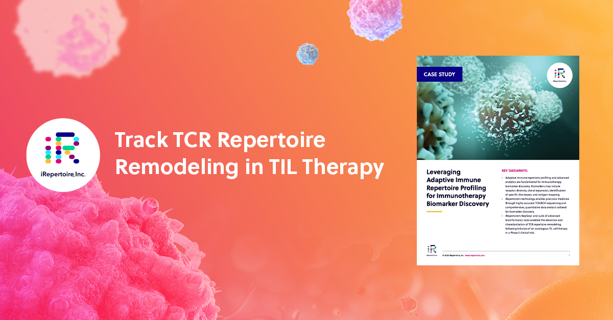 iRepertoire's tweet image. How does autologous TIL therapy remodel the TCR repertoire? Our new case study tracks clonal persistence through month 6 in mNSCLC patients.  

See the data: hubs.li/Q04bp7Th0

#TILtherapy #Biomarkers #TCR