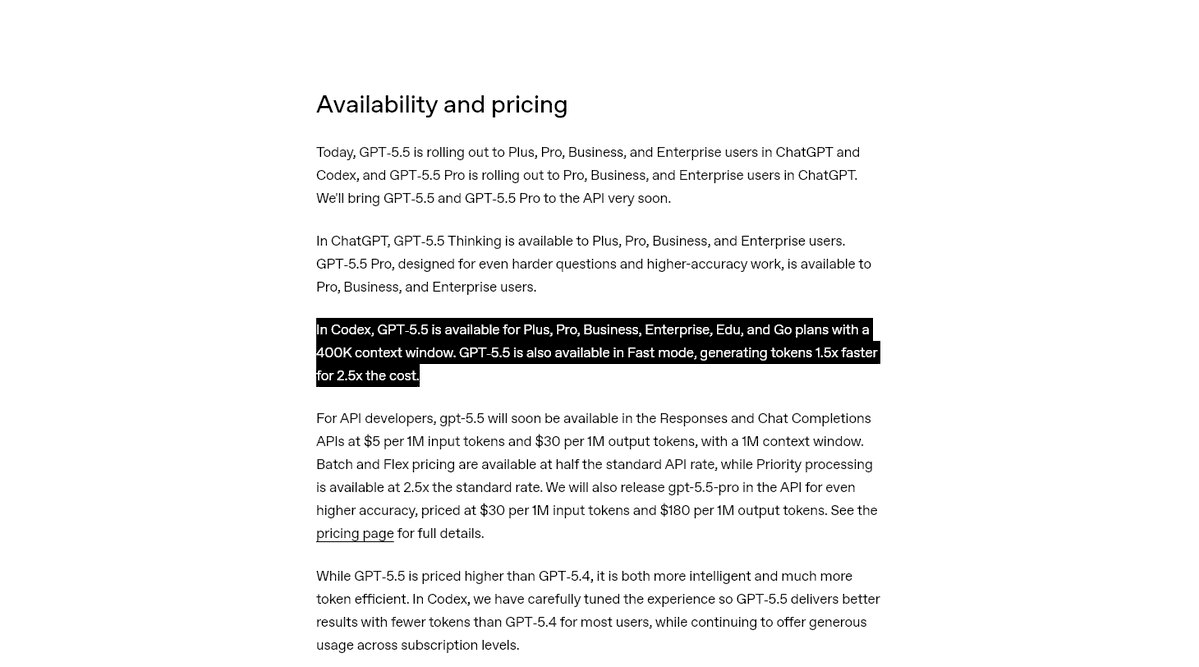 wtf
gpt 5.5 is 400k context only in 200$ pro plan