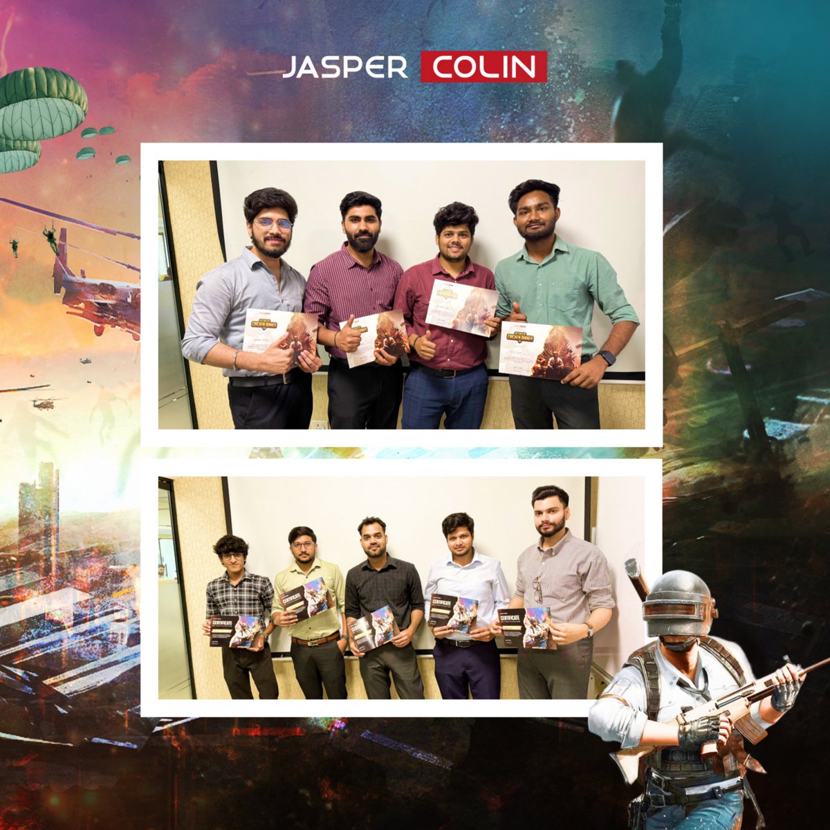 jaspercolin_res's tweet image. Another Friday, another reset.
At our Global Operations Center in India, the pace slowed just enough for a little friendly fire- this time, through a PUBG face-off.

#FridayFeels #WorkplaceCulture #TeamBonding #EmployeeExperience #GamingBreak #PUBG #LifeatJC #JasperColin