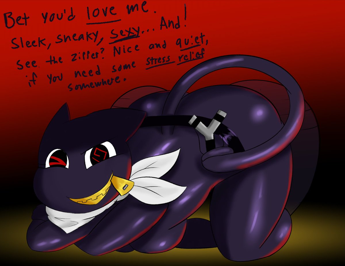 Trigoat1's tweet photo. Oh. That's why it's a "catsuit". https://t.co/iYB6vip2Z5