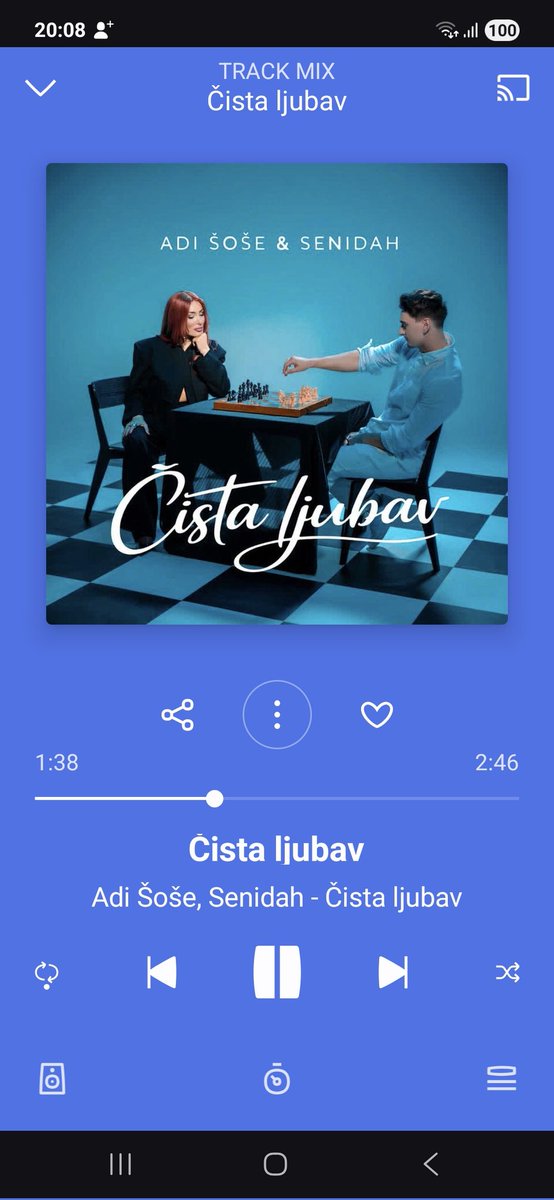 _fatimce_'s tweet image. Najdraža pjesma #Senidah #AdiŠoše #Deezer 🎶❤️
