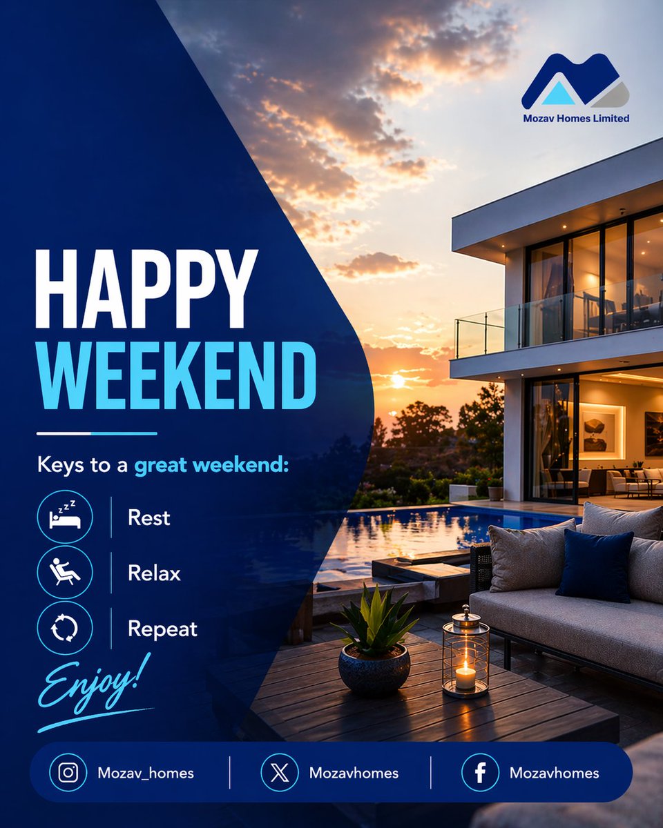 Mozavhomes's tweet photo. Happy weekend. 

Never forget to rest, relax, and do it all over again. https://t.co/ZgiJGyj7oT