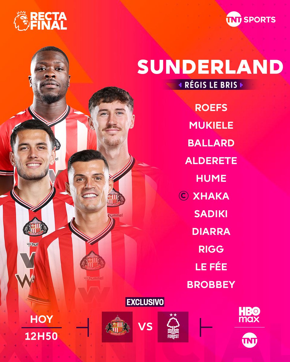 tntsportsmex's tweet photo. ¡Los 22 elegidos por Le Bris y Pereira para este juegazo! 🔥

🐈‍⬛ @SunderlandAFC 🆚 @NFFC 🌳
⏰ 12:50 h
📲 @StreamMaxLA: https://t.co/JQG7BTvG44
📺 @TNTLA

#LaPremierEnHBOMax | #TNTSportsEnHBOMax https://t.co/3Z7n1fwYJF
