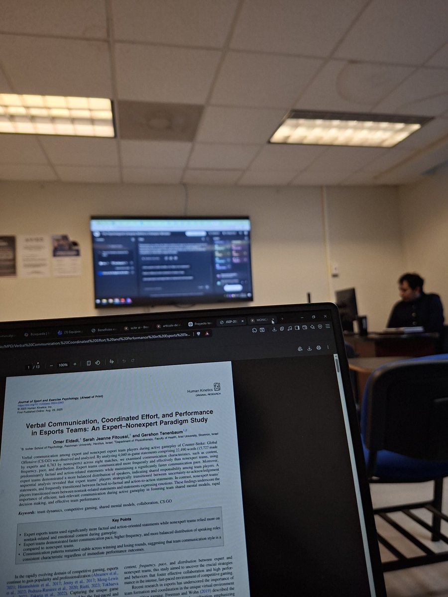 Psic_Atlas's tweet photo. Cerrando la primera fase de mi proyecto de posgrado: Modelo Atlas de Comunicación Adaptativa en Esports (MACA-E). 🎮🧠

Mucho análisis, literatura científica y horas de trabajo para construir una propuesta enfocada en optimizar la comunicación competitiva en equipos de esports. https://t.co/Nc5GjJuBh2