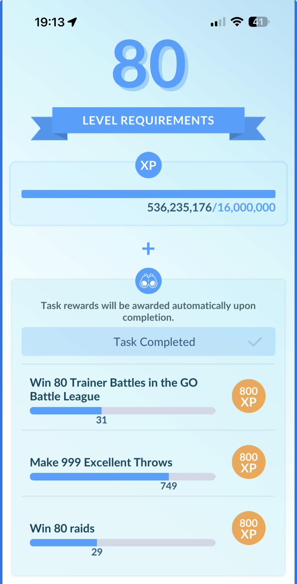 SteBull's tweet photo. I’m never getting to Level 80 😆 #PokemonGo https://t.co/CHqKeMsynq