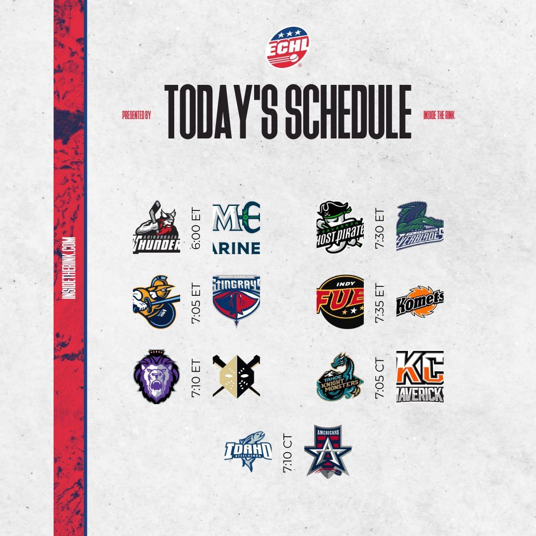 ECHLWeek's tweet image. Kelly Cup Playoffs start tonight for 7 series tonight #ECHL #ITR