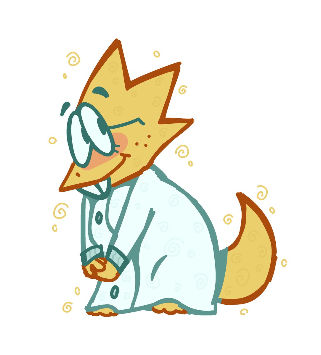 genowhirls's tweet photo. Alphys doodle i did on my phone last night #undertale https://t.co/QyWyihuZn4