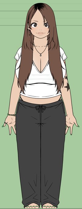 せっかく「3児シングルマザーデリヘル嬢(探偵事務所勤務)」という設定だからタトゥーあった方が自然(?)かなと思って…8という数字がテーマにあるのでハートモチーフの8と子供の人数の星…あと左手の薬指のとこにも指輪っぽいタトゥーが実はある的なね