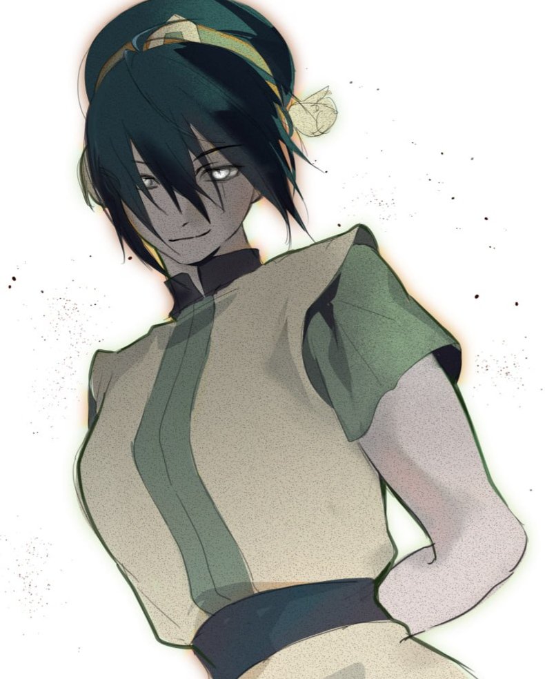 love this scene because I don't have to draw her hands #toph