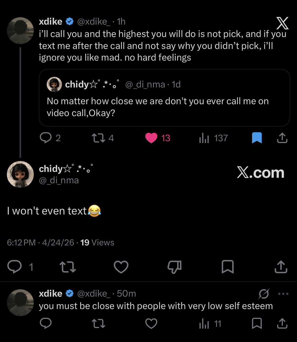 we live in a time when people glorify not taking calls from people they claim to be close with and call it personality trait.