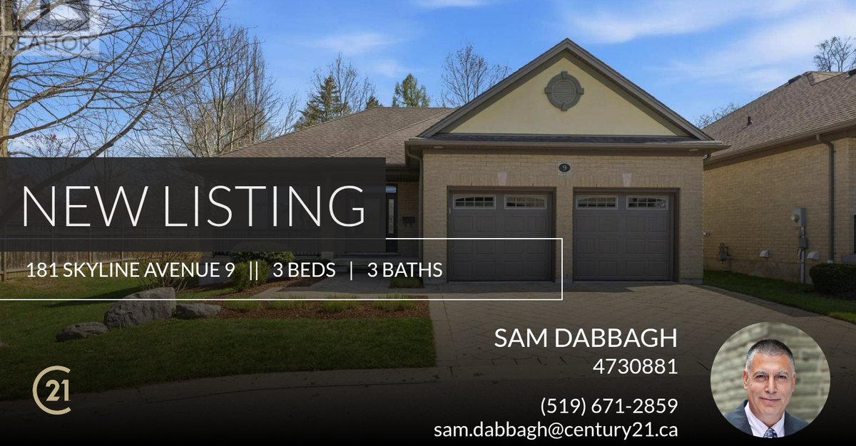 samdabbagh's tweet photo. 📍 New Listing 📍 Take a look at this fantastic new property that just hit the market located at 181 Skyline Avenue 9 in London North (north B). Reach out here or at (519) 671-2859 for more information!

Listed by Arnie Lindq... https://t.co/yGmcHziphA https://t.co/Pr3UEHmxXO