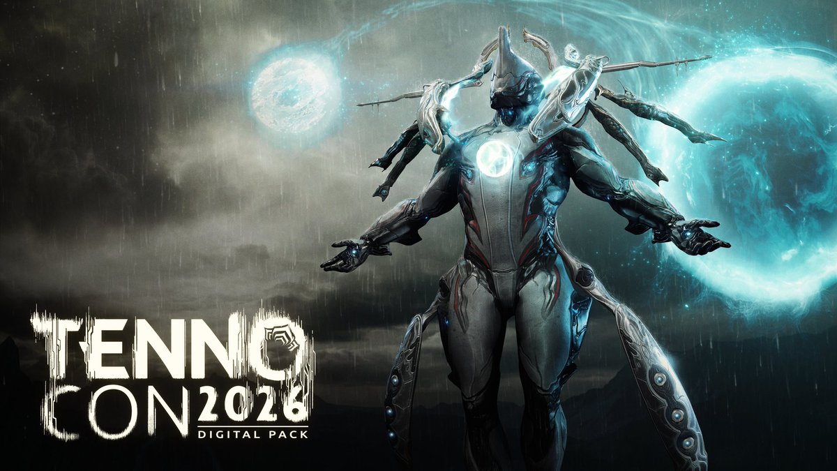WarframeJPN's tweet photo. #TennoCon を新たなレベルへ

5月5日にTennoCon 2026デジタルパックを入手して、Hunhullus エフェメラ、Baro Ki'Teerリレーのアクセスチケットなど、たくさんの特典を手に入れよう！https://t.co/bn9Pt8ngZl https://t.co/05Oe7enBe5