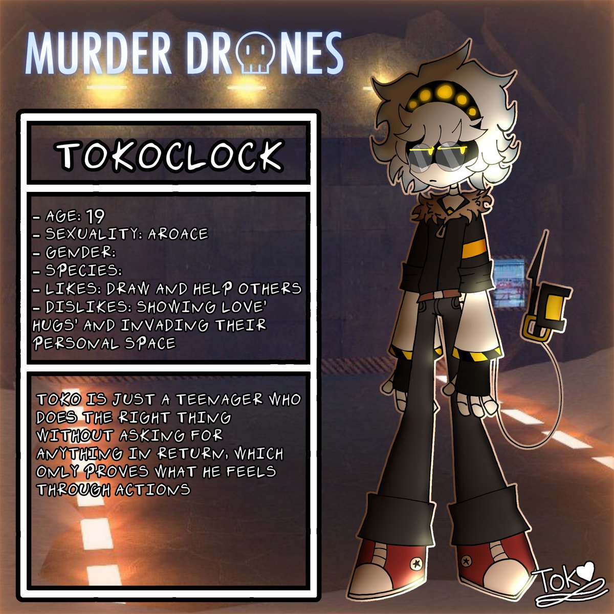 real_tokoclock's tweet photo. My OC Style MD

#smallartsit #arttwt #ArtistOnTwitter#murderdrones #mdtwt #murderdronesoc https://t.co/4d8xVzqLkU