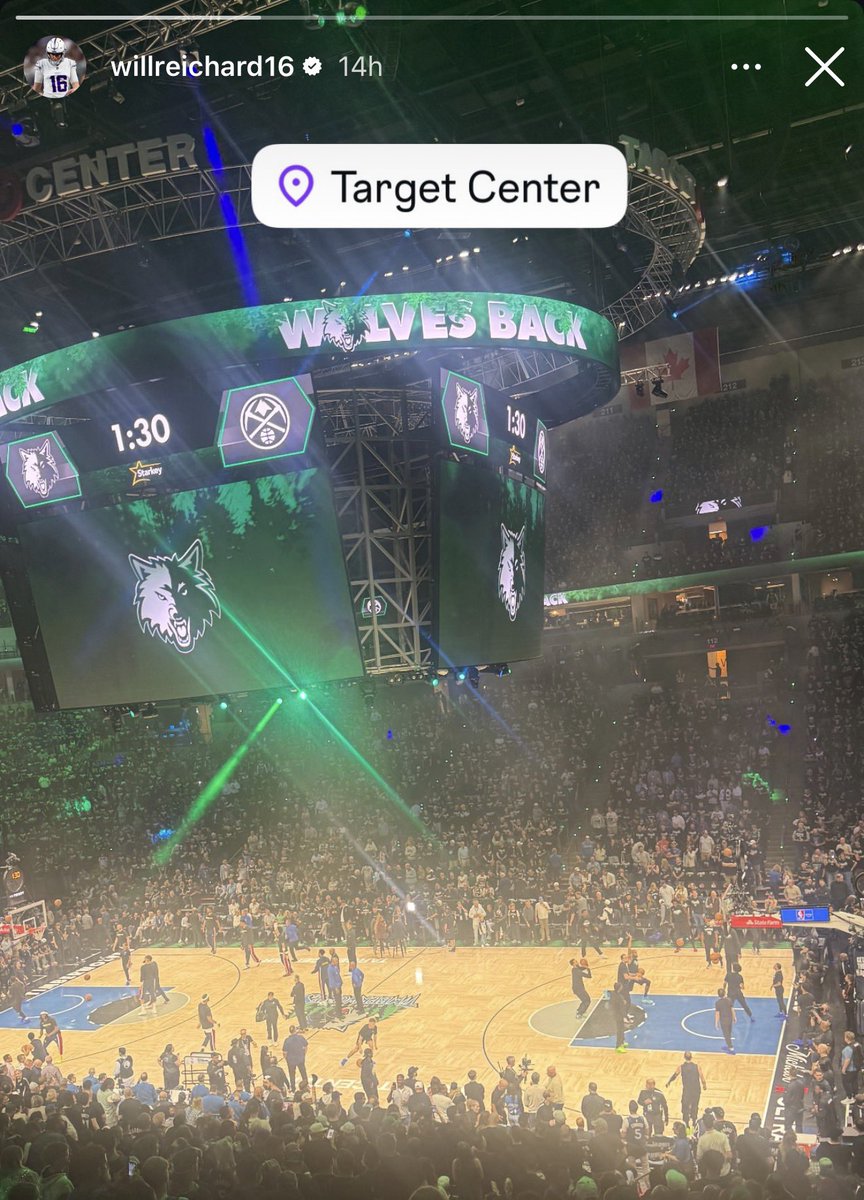 The reason the Wolves dominated last night? They were blessed to have the greatest athlete of all time in attendance.