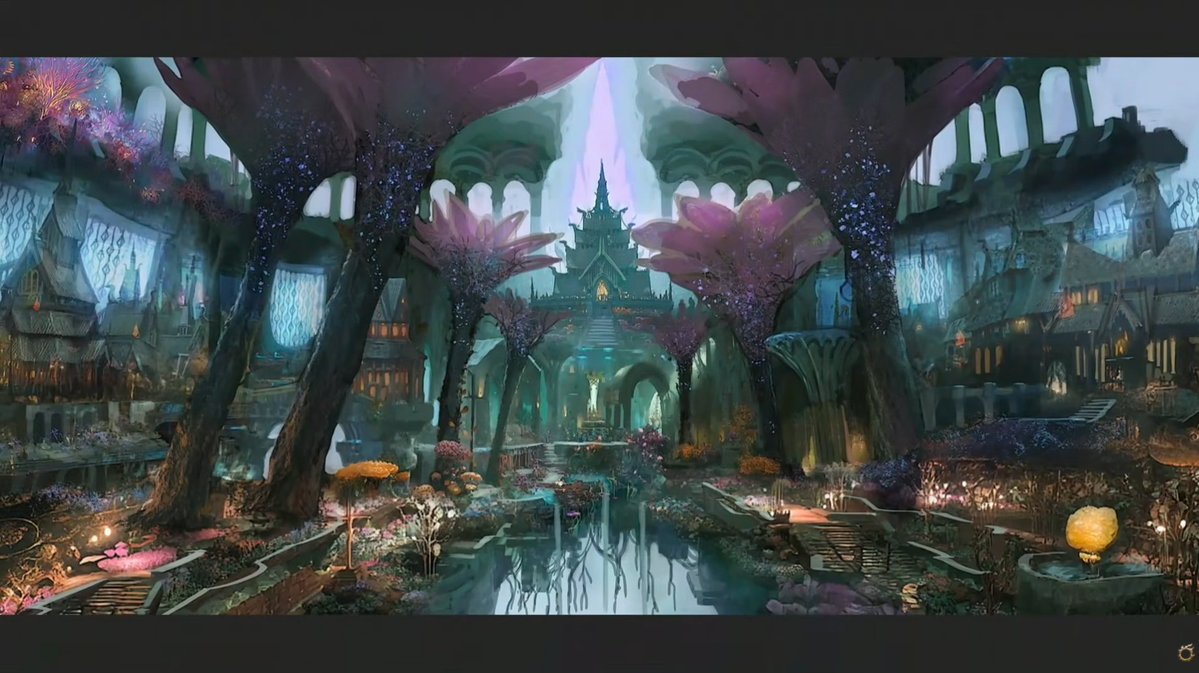 arcane_collect's tweet image. FFXIV 8.0 Evercold New area concept art #ffxiv