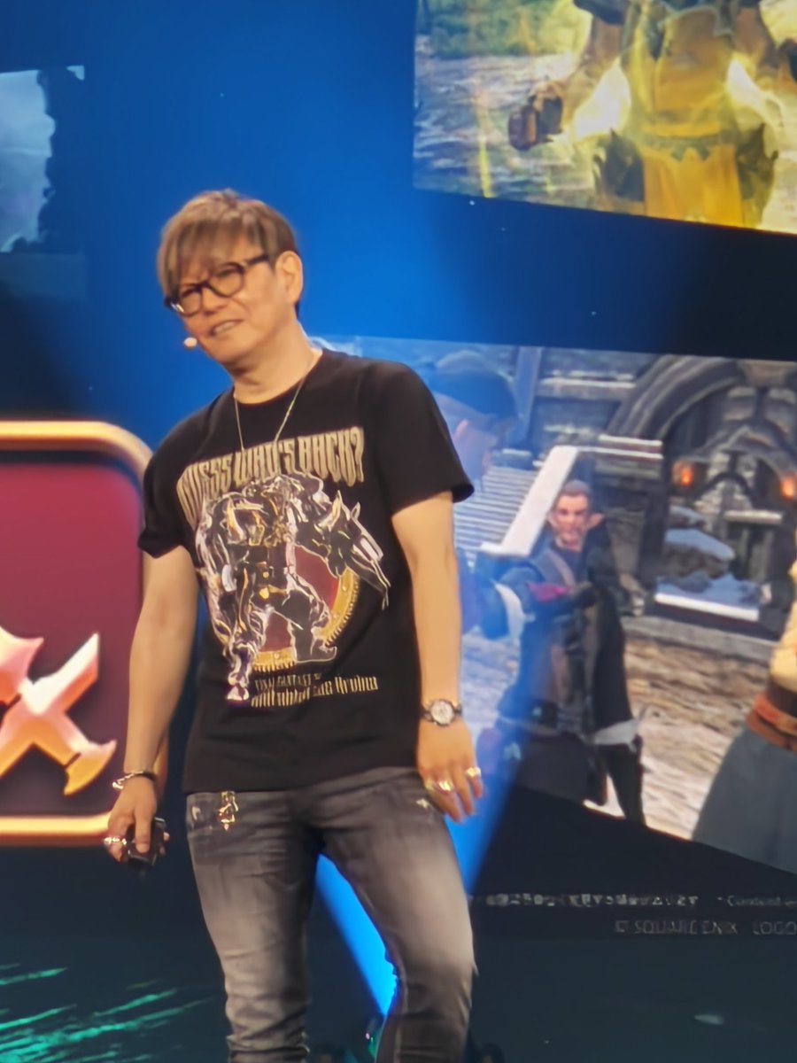 3ChubbyB's tweet image. Evercold traerá 2 trabajos nuevos a #FFXIV : un Tanque y un DPS.

Tendremos que esperar hasta el Fan Fest de Berlin para conocer más detalles.

Pistas en la playera de Yoshida San