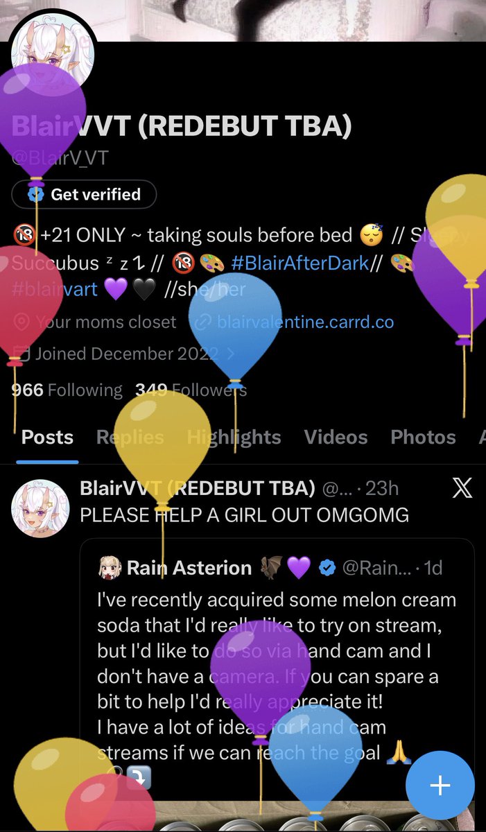 BlairVVT (REDEBUT TBA) tweet media