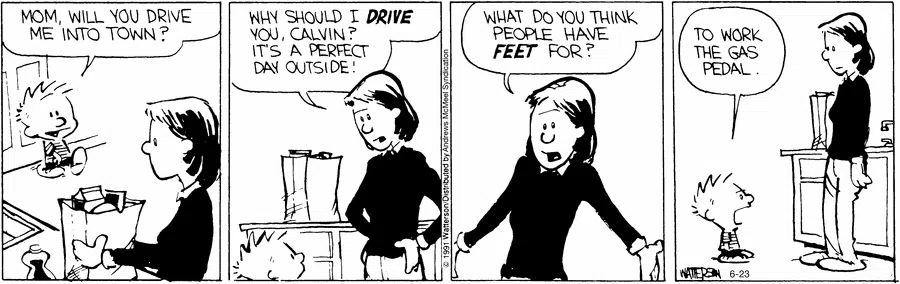 He’s got a point 🤣 #CalvinandHobbes