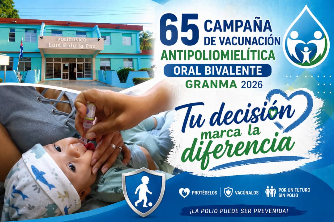 Granma inicia la 65 Campaña Nacional de Vacunación Antipoliomielítica

Del 27 de abril al 2 de mayo, todos los niños entre un mes y tres años de edad recibirán la vacuna oral bivalente contra la poliomielitis.  

👉facebook.com/10004764041117…
#CubaPorLaVida
#DPSGranma
