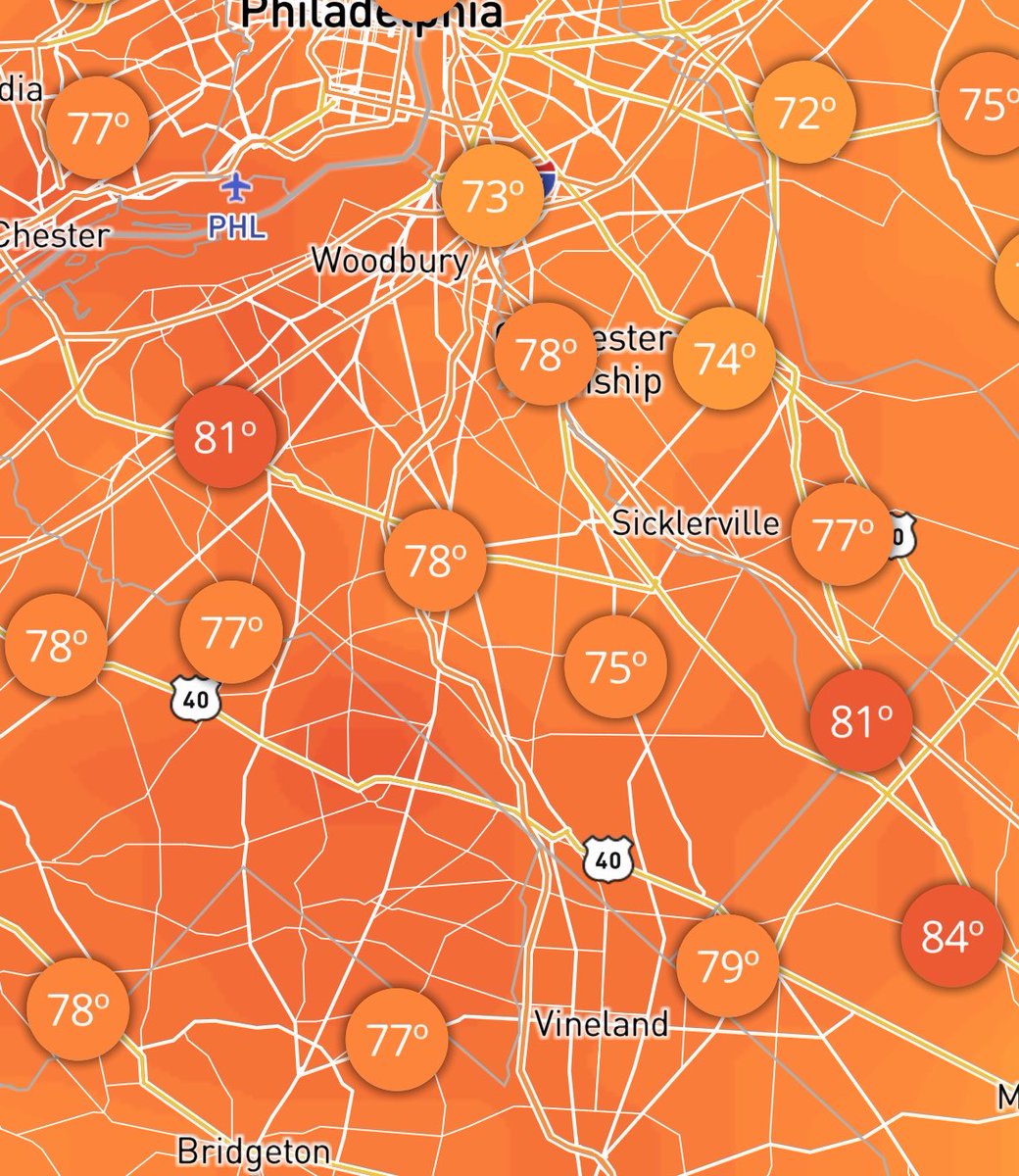 JetStreamJP's tweet photo. Bust on the low side for high temps today. +5-10° higher than forecast (I’m not complaining 😎) https://t.co/KDKccT94tX
