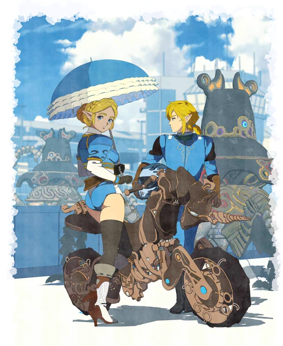 The Legend of Zelda x Mario Kart World Artist: