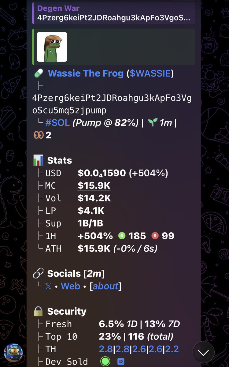 DegenWar01's tweet image. CA&amp;gt;&amp;gt; 4Pzerg6keiPt2JDRoahgu3kApFo3VgoScu5mq5zjpump
#memecoin #solana #Degen