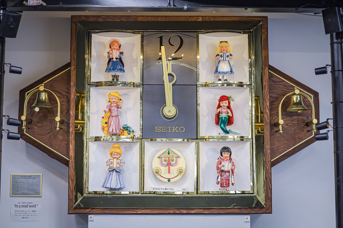 New it's a small world clock 新・世界の人形時計 川口のように中身を