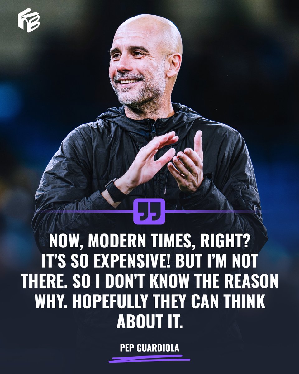 the_kitbug's tweet image. Pep Guardiola Pleads With FIFA Over World Cup Ticket Prices.

City boss expressed his disdain for FIFA’s pricing strategy, imploring a return to the traditional values which inspired the tournament’s inception in the first place.
.
.
.
#FIFAWorldCup
#PepGuardiola