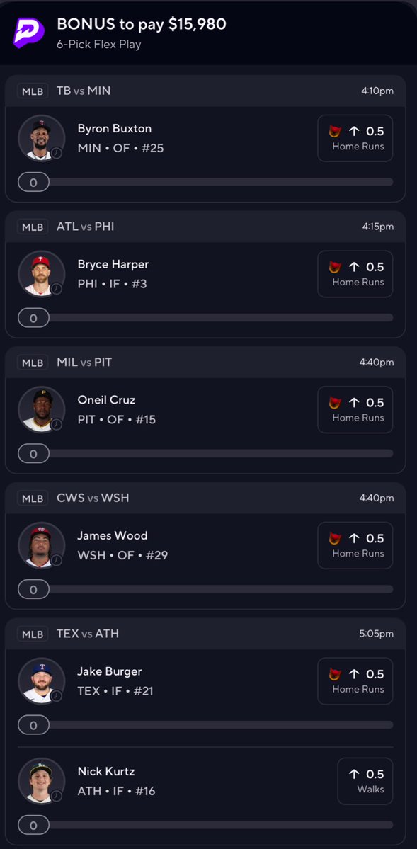 DONZPICKS's tweet image. EASIEST WAY TO MAKE $15,000 ON A FRIDAY.

⭐️FAVE: James Wood,Jake Burger &amp;amp; Byron Buxton. 
Side Lined: Bryce 
Good Luck ☘️🙏🏽

prizepicks.onelink.me/gCQS/shareEntr…
| #PrizePicks | #ChalkBoard | #DraftKings                                                                    |#Fanatics | #Fanduel