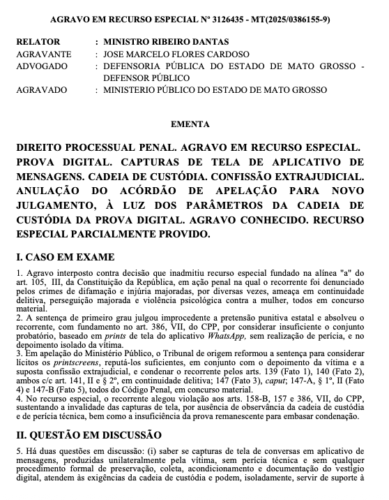 freitashebert_'s tweet photo. Se as provas contra o seu cliente acusado de crime consistirem em prints de Whatsapp, reze para o seu recurso ou HC cair na Quinta Turma do STJ, pois a chance de êxito é enorme.

Mais um acórdão (de 08.04.2026). https://t.co/uquuvN79zG