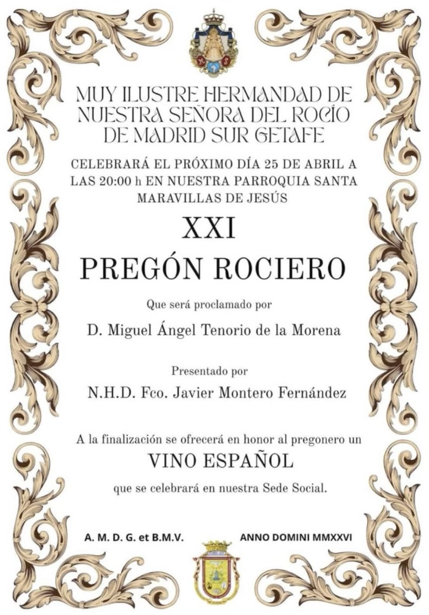 Consejo de Diocesano de Hermandades de Getafe tweet media