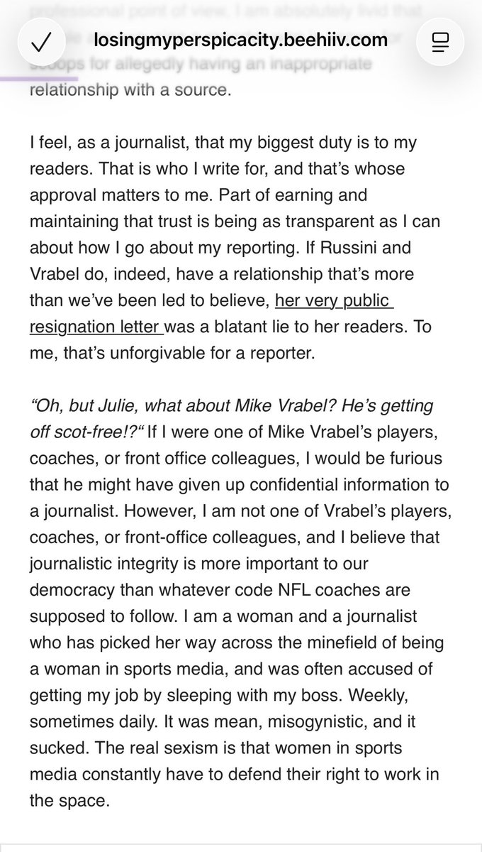 Writes a paragraph about how she’d never lie to her readers because it’s unforgivable then proceeds to write the most ridiculous lie I’ve ever heard in the next paragraph