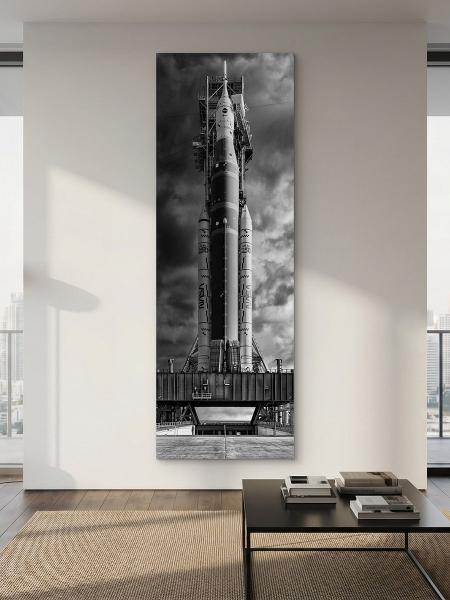 PeterLik's tweet image. “Zero Gravity” reveals Artemis II in its purest form—where structure, precision, and scale take focus in the final days before liftoff. #ArtemisII #Photography #FineArt